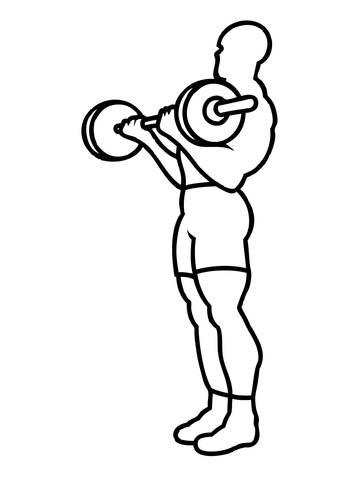 360x480 Weight Training Workout Coloring Page Free Printable Coloring Pages