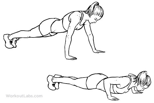 540x360 Wide Push Up Illustrated Exercise Guide