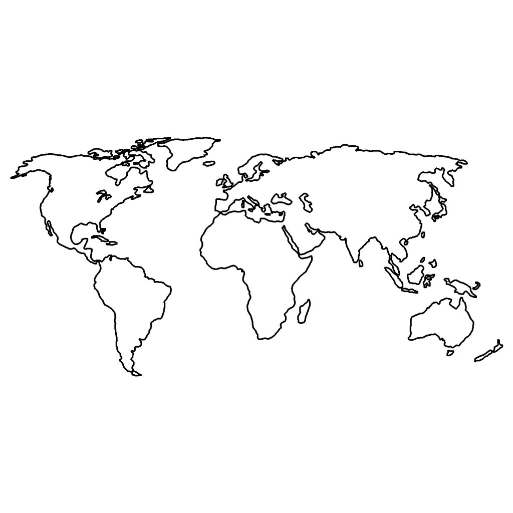 World Drawing Map at GetDrawings | Free download