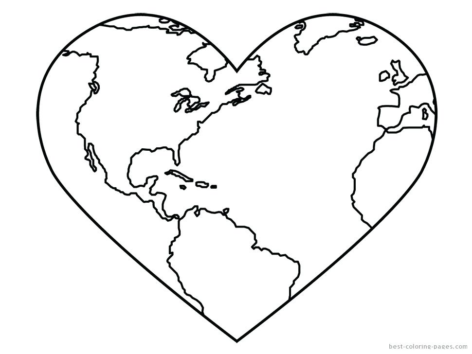 970x728 Good Earth Day Coloring Pages Free Download World Globe Page Cute