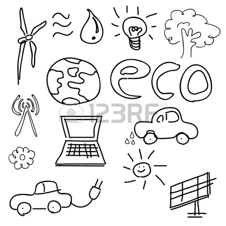 450x450 Green World Drawing Concept Stock Photo, Picture And Royalty Free