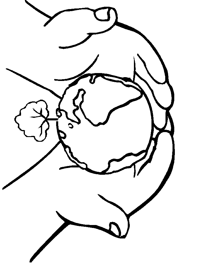 684x900 Coloring Pages Of Earth In Hands Coloring