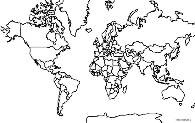 620x393 Printable World Map Coloring Page For Kids Cool2bkids