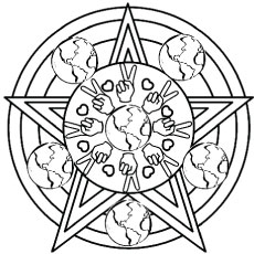 230x230 Top 25 Free Printable Peace Sign Coloring Pages Online