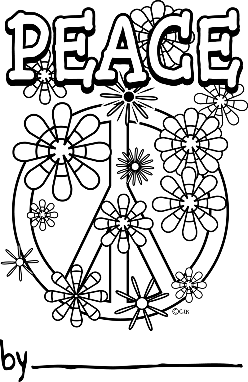 800x1231 Coloring Pages Of Peace Signs Printable Coloring Pages