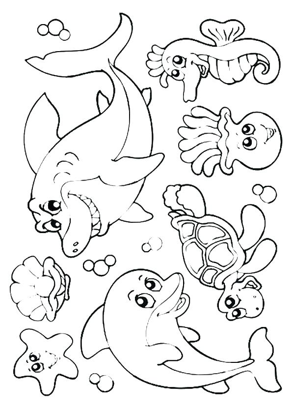 595x842 Under The Sea Coloring Page Remarkable Under The Sea Coloring