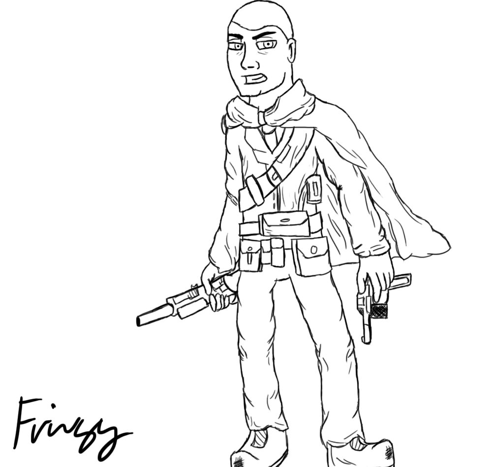 1000x950 A Miscellaneous World War 1 Soldier Sketch