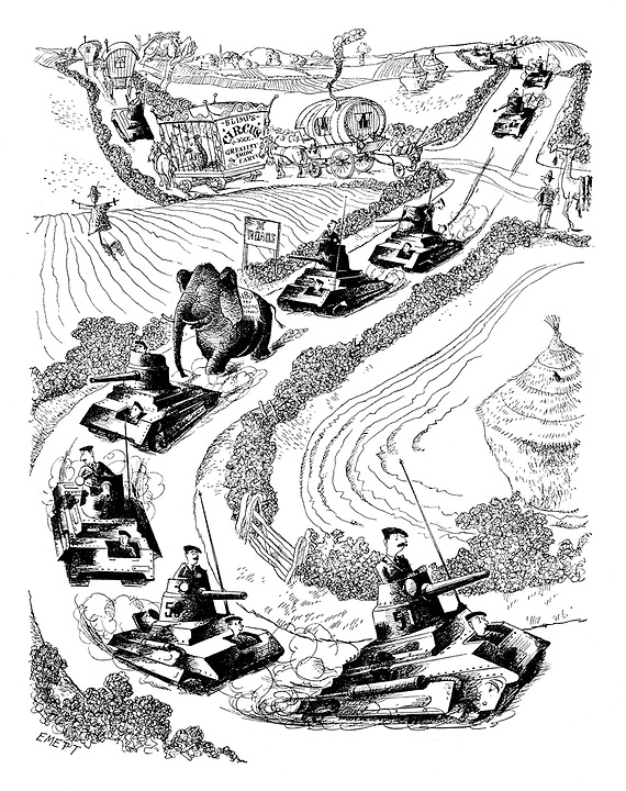 570x720 Punch Cartoons On Ww2, The Second World War Punch Magazine