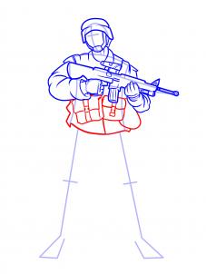 227x302 How To Draw Soldiers, Step By Step, Figures, People, Free Online