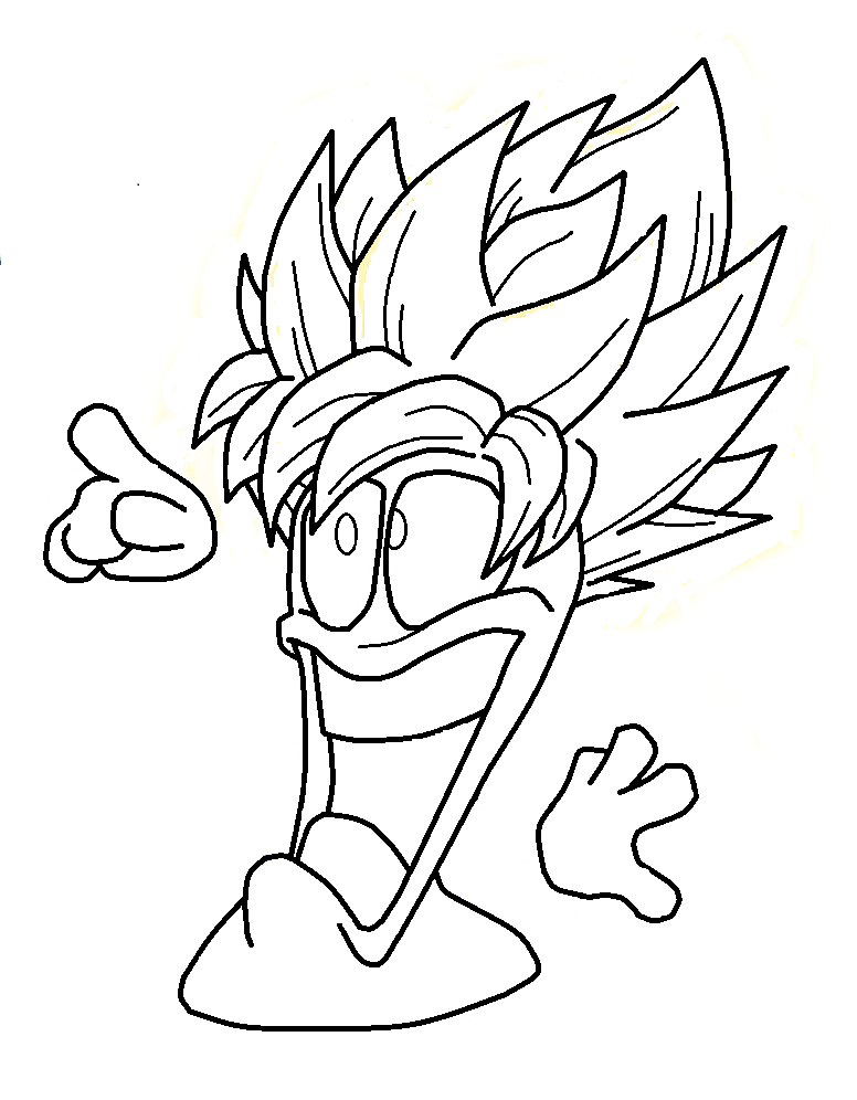 776x996 Worms Goku Ssj By Pabex