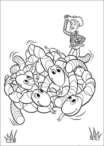 343x480 Worms Coloring Page Free Printable Coloring Pages