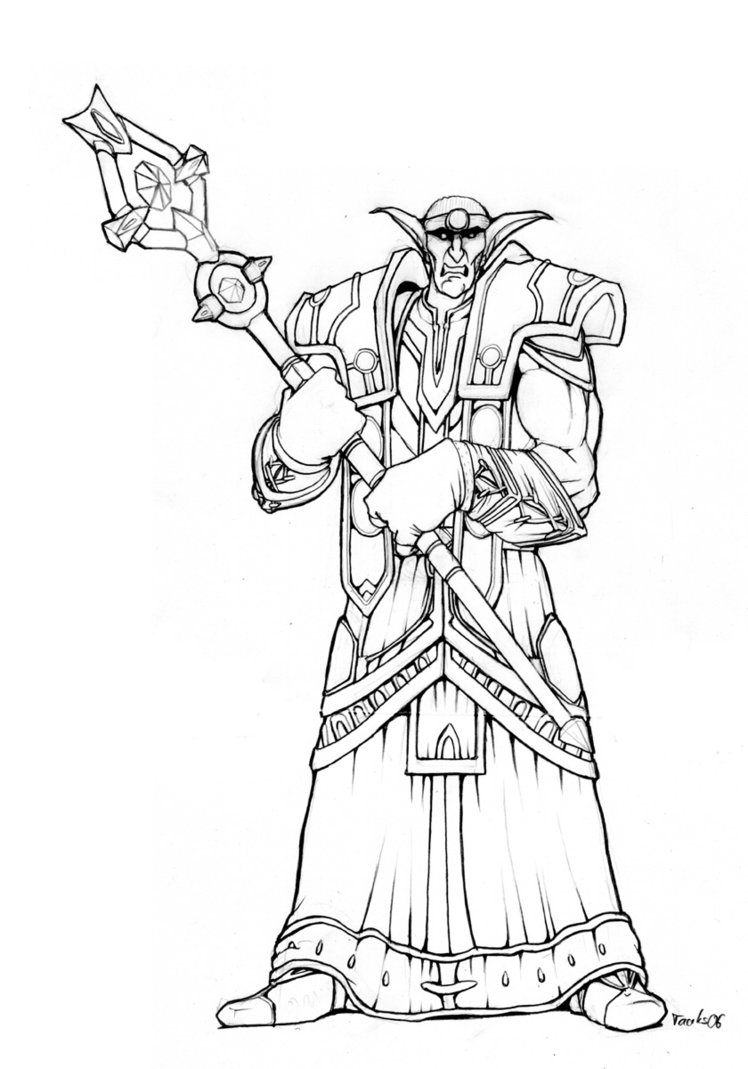 748x1069 Wow Character By Taaks