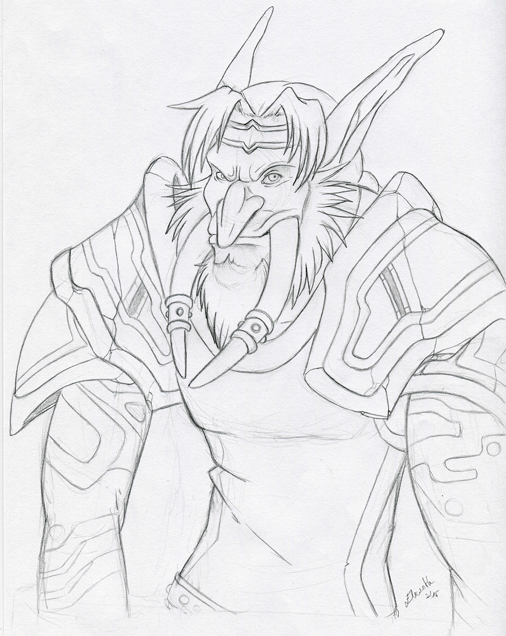 1000x1258 Wow Troll Sketch Wip By Eleweth