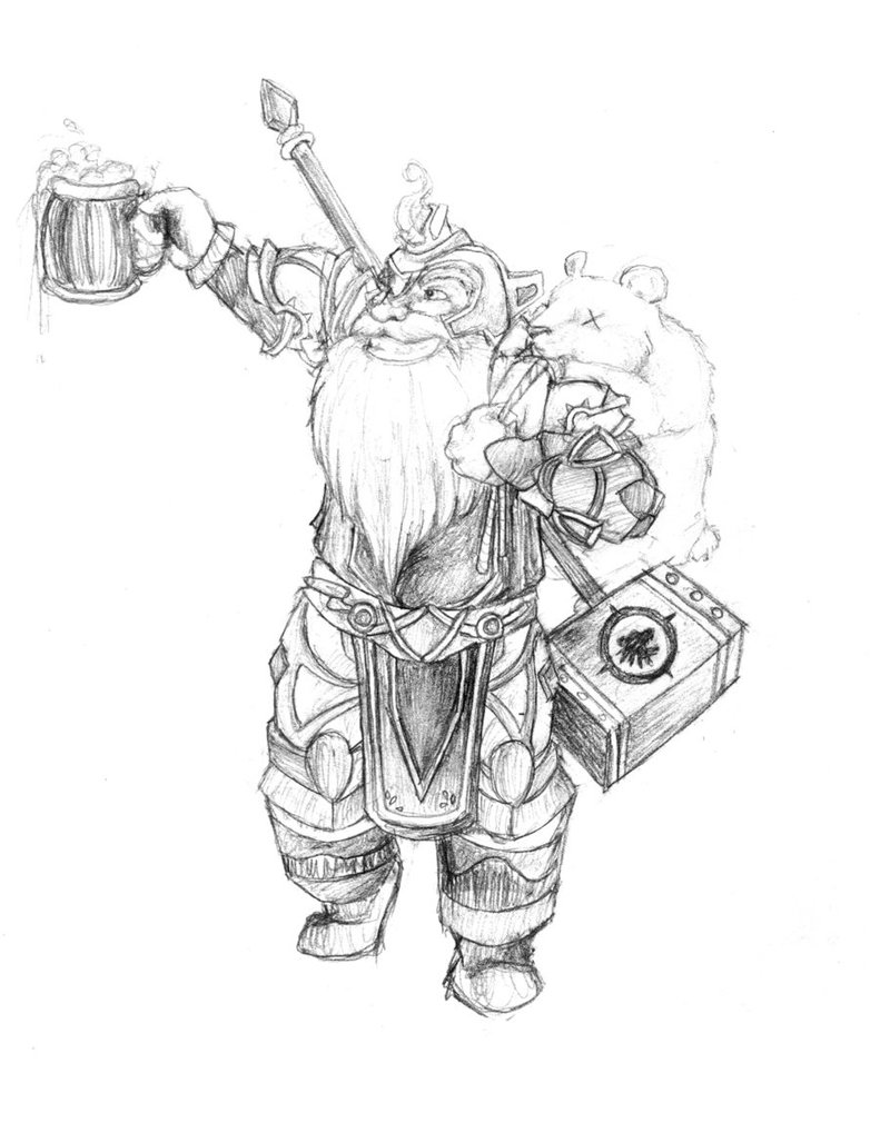 791x1010 Balin Wow Dwarf By Skyzocat
