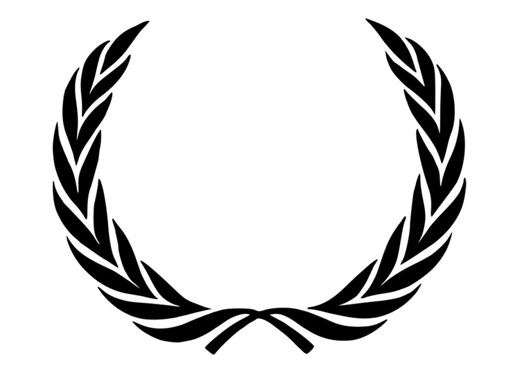 750x531 Coloring Page Laurel Wreath