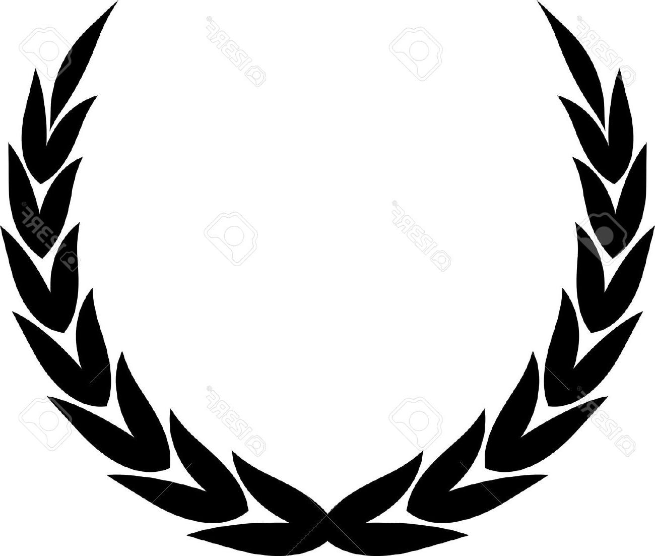 1300x1103 Best Hd Vector Illustration Isolated On White Laurel Wreath Stock