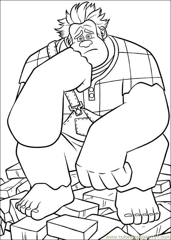 567x794 Wreck It Ralph 01 Coloring Page
