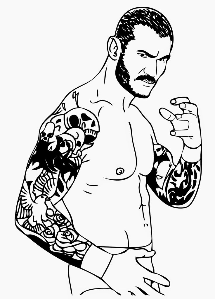 Wrestler Drawing