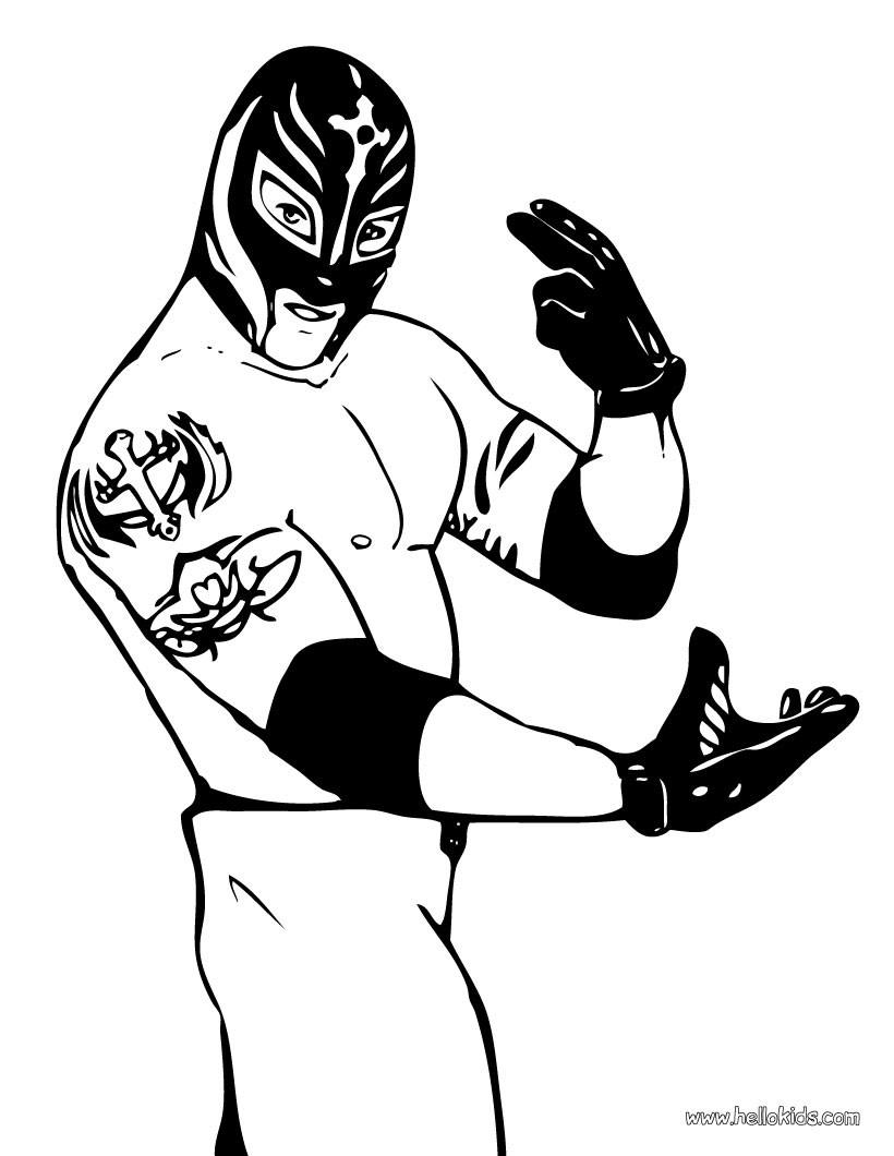820x1060 Rey Mysterio Coloring Pages