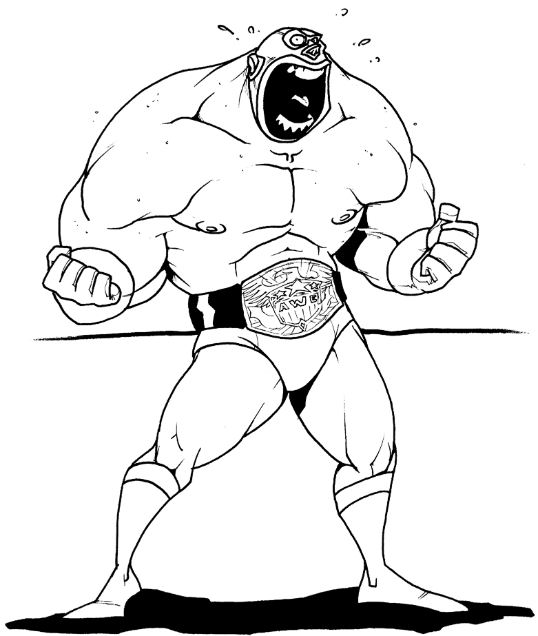 781x923 Wrestler Guy By Vincentkukua