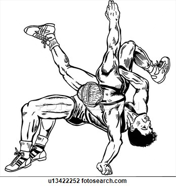 348x370 Drawings Of Wrestlers Wrestle, Wrestler, Wrestlers, Wrestling