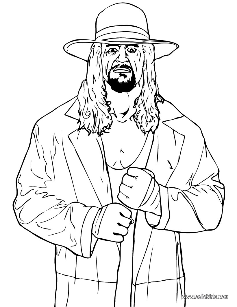 820x1060 Wrestling Coloring Pages