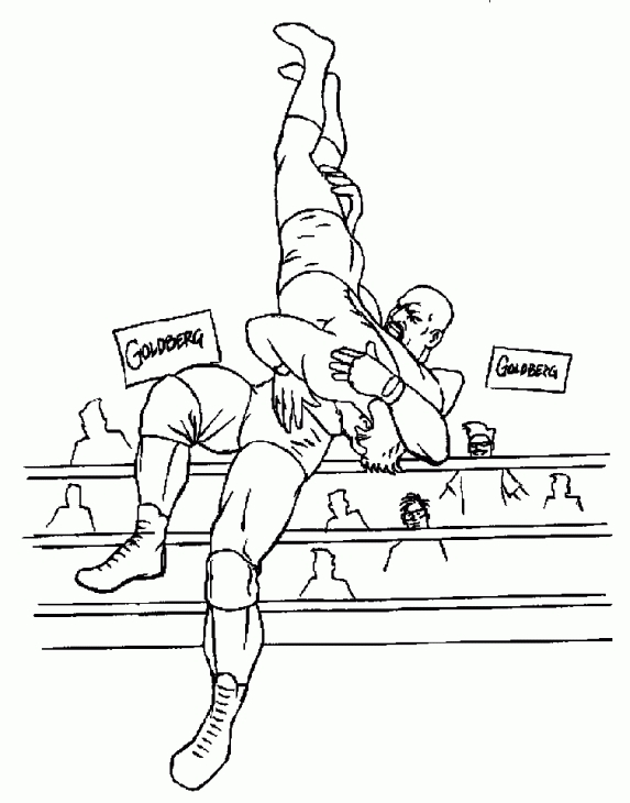 573x730 Wwe Professional Wrestling Coloring Page For Boys Sports