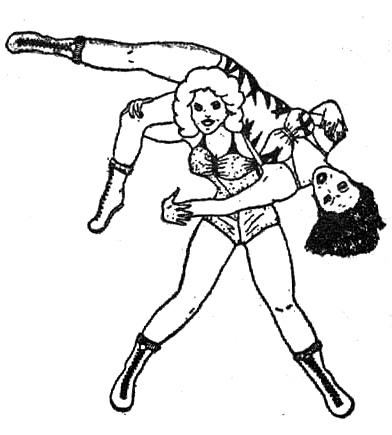 392x435 Women Wrestlers Bought A 1960s Wrestling Magazine