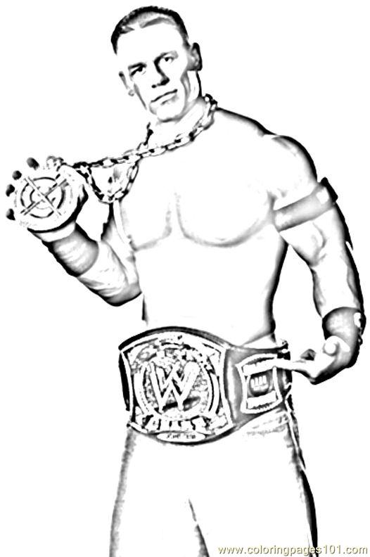 526x792 Fresh Wrestling Coloring Pages John Cena The Rock Rey Mysterio