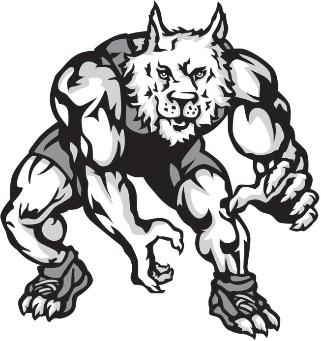 653x694 Wolves Wrestling By Greathouse