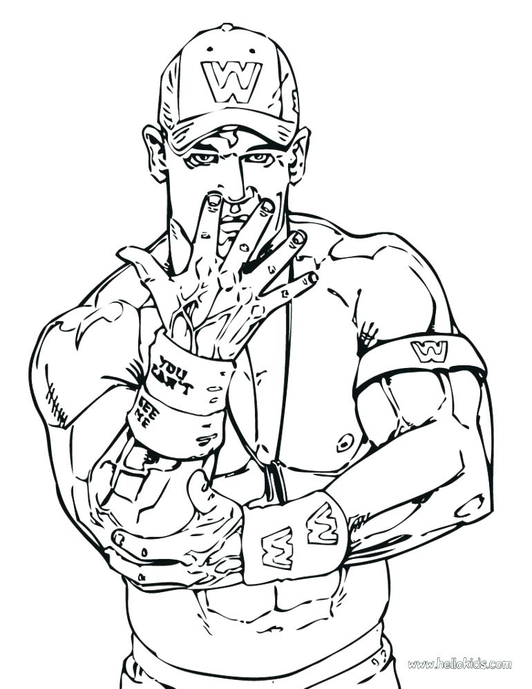 770x996 Wrestling Color Pages Printable Coloring Pages Wrestling Coloring