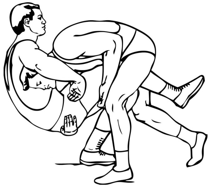 678x600 Drawing Wrestling Coloring Pages 39 About Remodel For Kids
