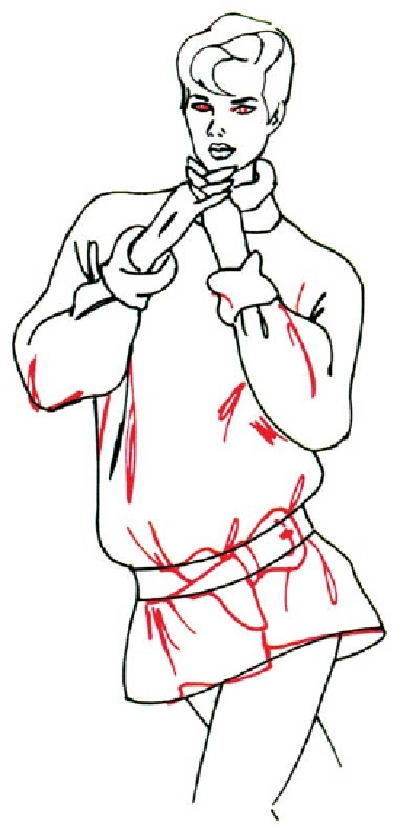 400x838 How To Draw A Woman In An Oversized Sweater In 5 Steps Drawing