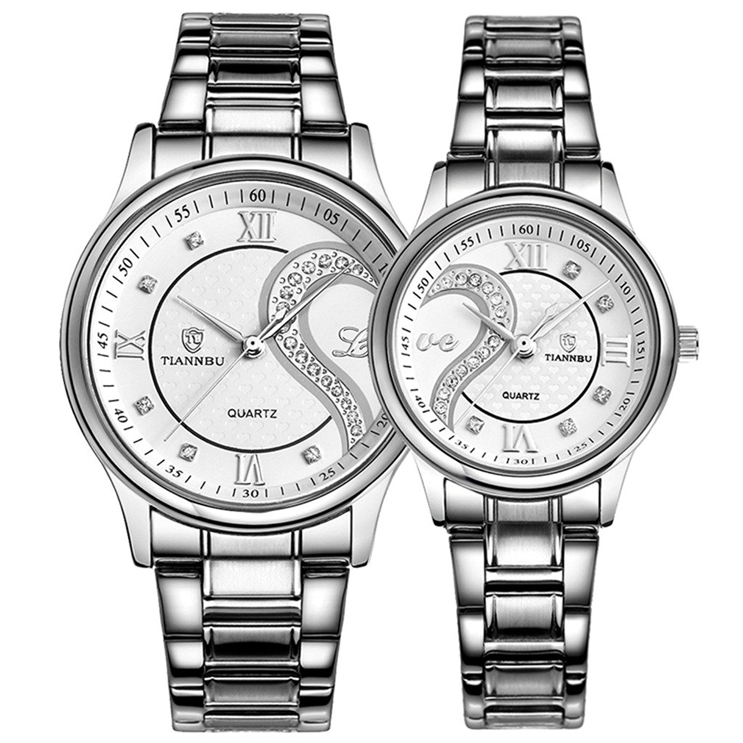 1500x1500 Couple Watches Quartz Waterproof Wristwatches For Lovers Pair