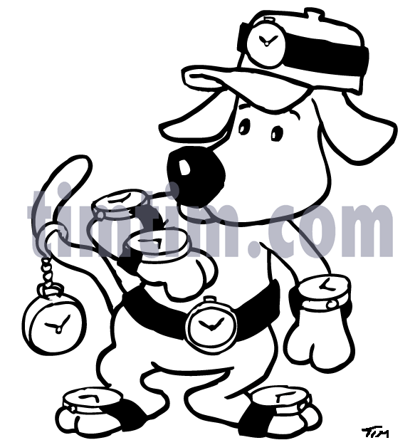 590x625 Free Drawing Of A Dog Watch Bw From The Category Pets