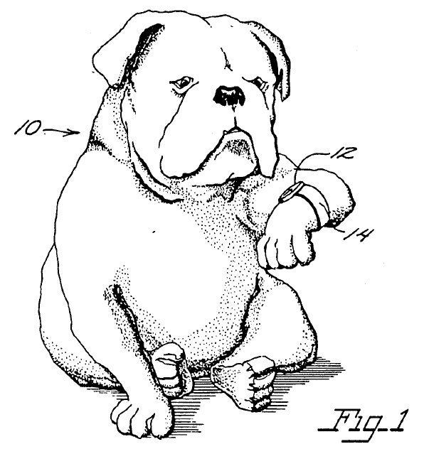 596x632 Wrist Watch For Dogs ( crazypatents)