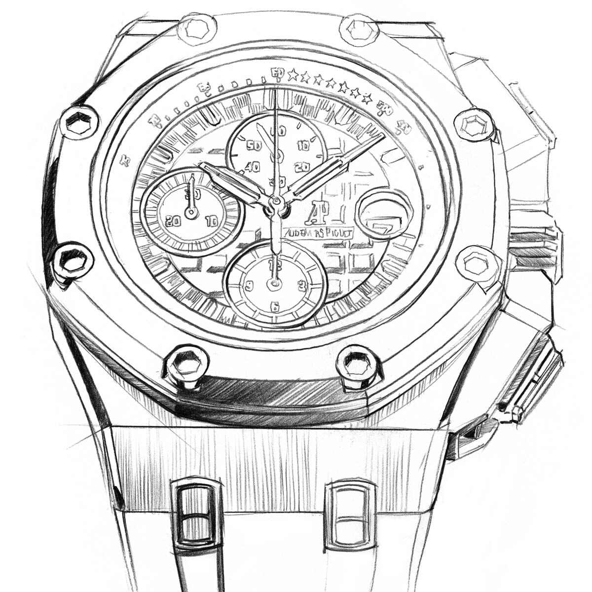 Wrist Watch Drawing at GetDrawings | Free download