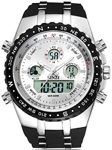 375x500 A1000 Binzi Big Face Sport Watches For Men, Roman Numeral