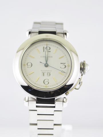 360x479 Cartier Dual Date Men's Automatic Wristwatch In Stainless Steel