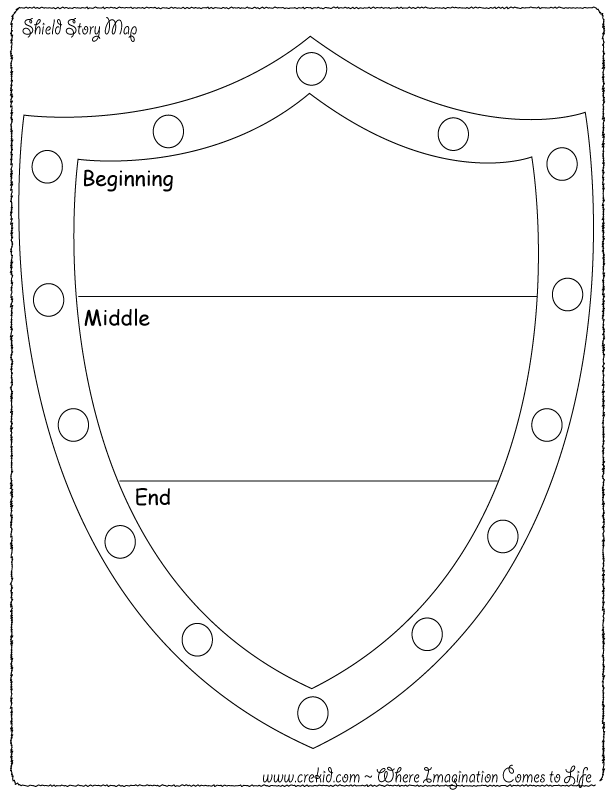 612x791 Shield Story Map ~ Knights Amp Castles