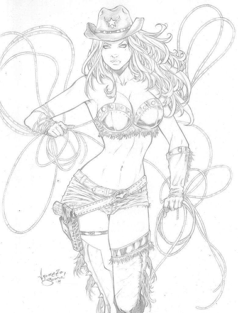 780x1025 West Gone Wrong By Izonetosousa On Lady With Reaper