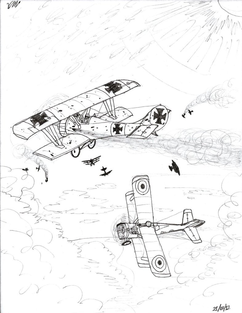 787x1016 Dogfight Above The Clouds By The Victor Catbox