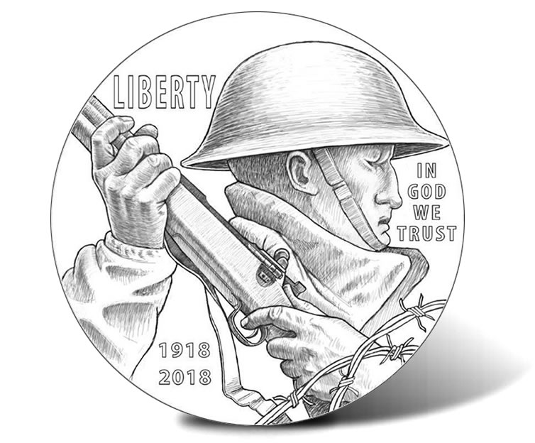 754x624 2018 World War I Centennial Silver Dollar Designs Coin News