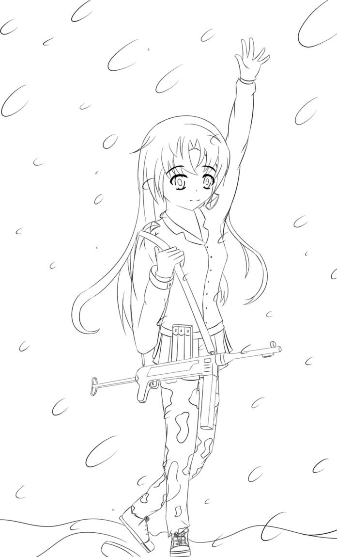 696x1149 Manga Drawing Ww2 Soldier With Mp40 By Sirlami