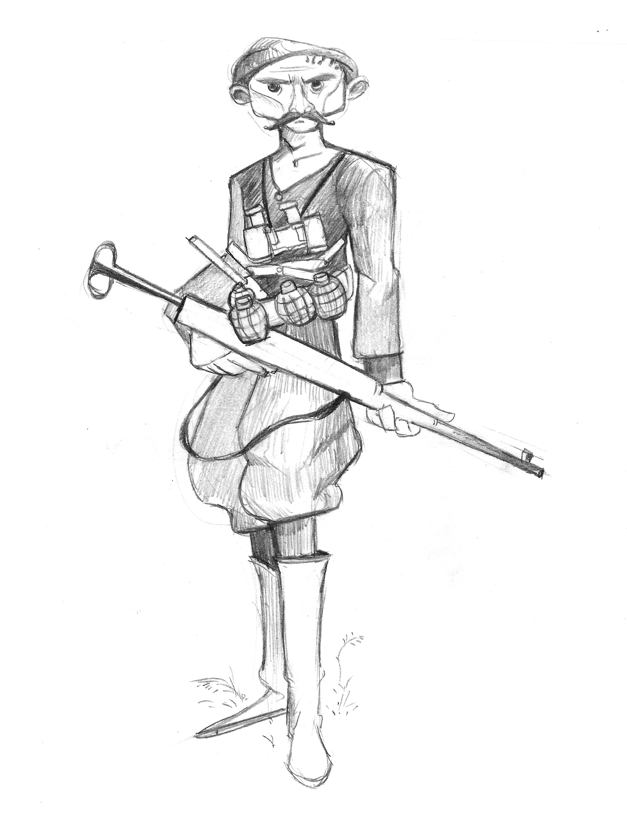 2125x2781 A Greek Partisan