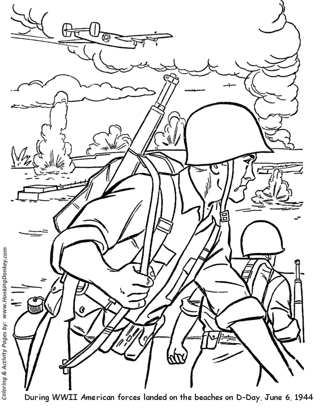 670x820 Armed Forces Day Coloring Pages Us Army D Day