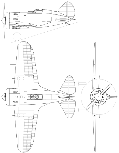 400x512 Polikarpov I 16