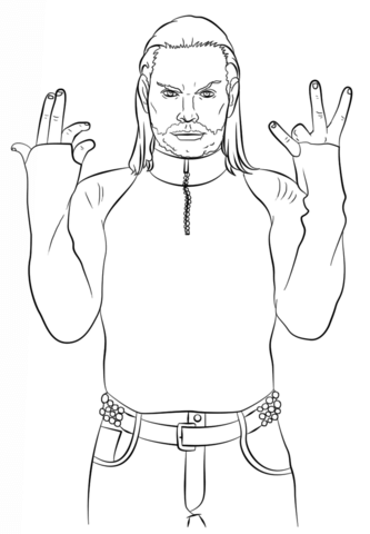 333x480 Wwe Jeff Hardy Coloring Page Free Printable Coloring Pages