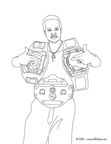 364x470 Wwe Gold Belt Winner Coloring Pages