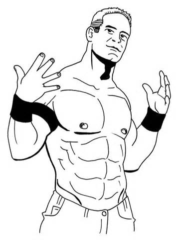 369x480 John Cena Coloring Pages Sketch Template Copic Stencils